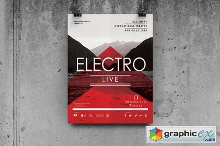 Electro Concert - Flyer Poster 40638