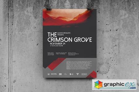 Crimson Concert - Flyer Poster 40642