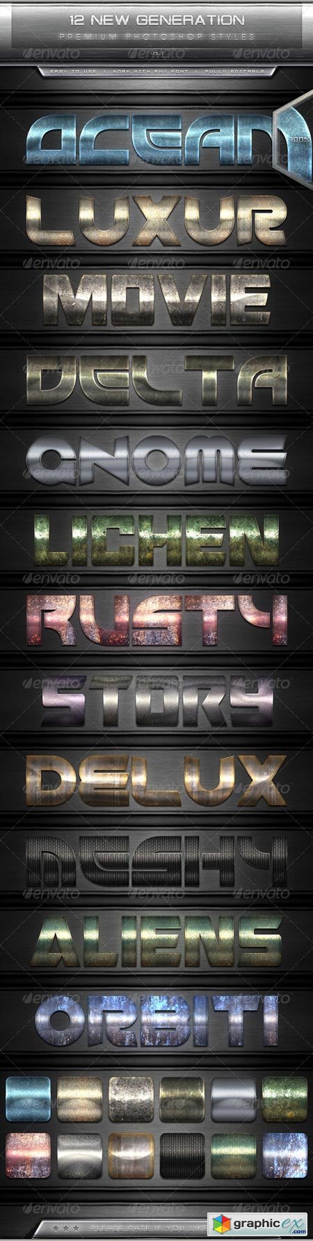 12 New Generation Text Effect Styles Vol.1 7630718