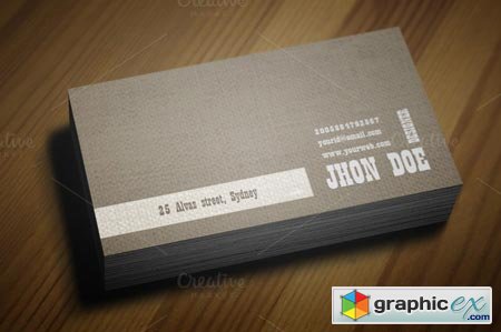 Retro Style Business Card Template 38200