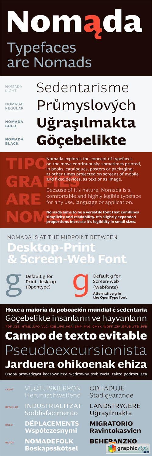 Nomada Font Family - 4 Fonts for $130