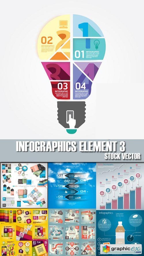 Stock Vectors - Infographics element 3, 25xEPS
