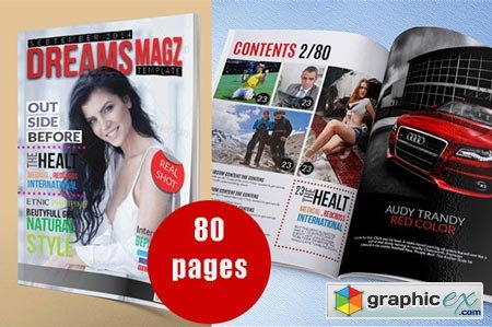 A4 Us letter_magazine template 38034