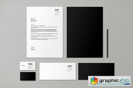 Stationery Template Identity - Solid 37857