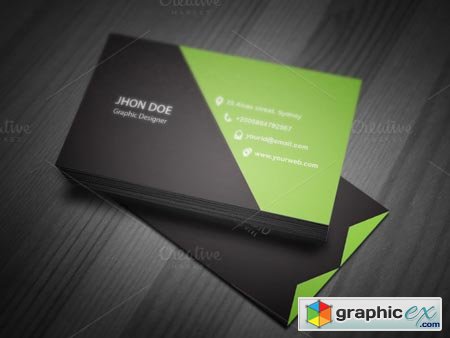 Corporate Business Card Timeplate 37667