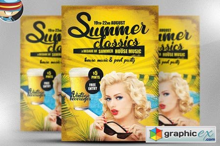 Summer Classics Flyer Template 43303