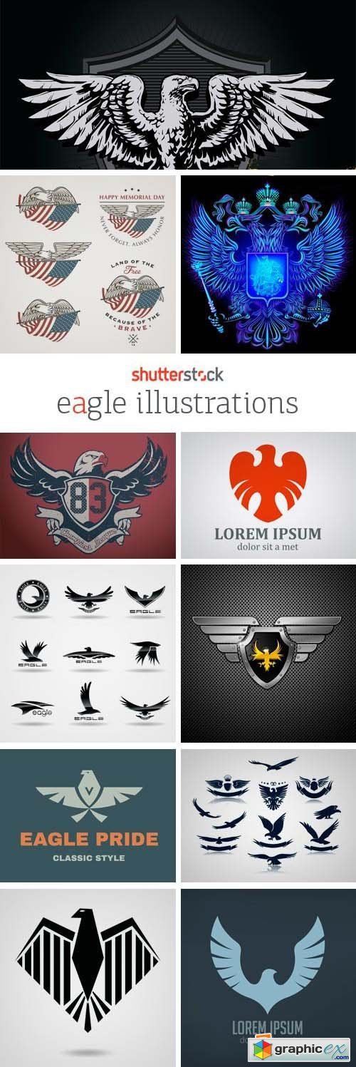 Amazing SS - Eagle Illustrations, 25xEPS