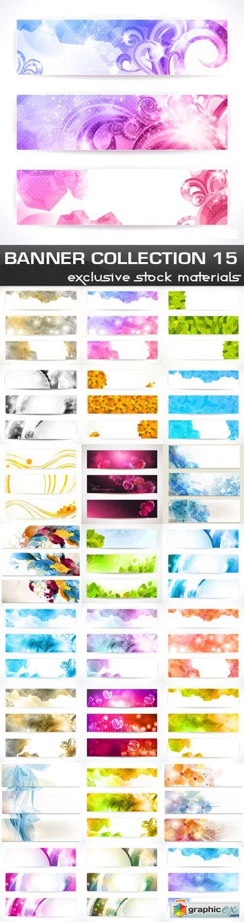 Collection of vector banners vol.15, 25xEPS