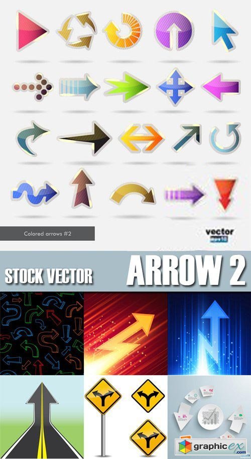 Stock Vectors - Arrow 2, 25xEPS
