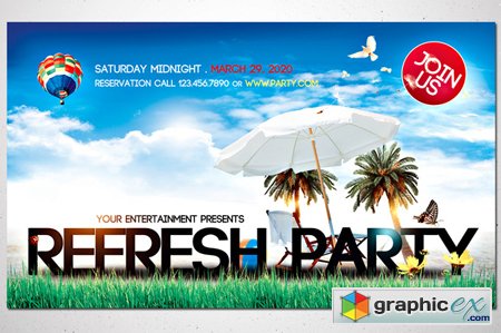 Refresh Party - Front & Back 42981