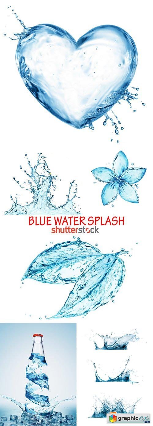 Amazing SS - Blue water splash, 22xJPG