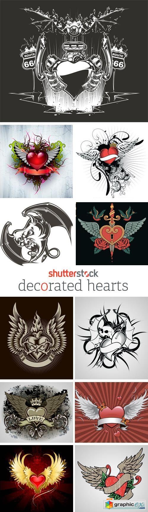 Amazing SS - Decorated Hearts 25xEPS