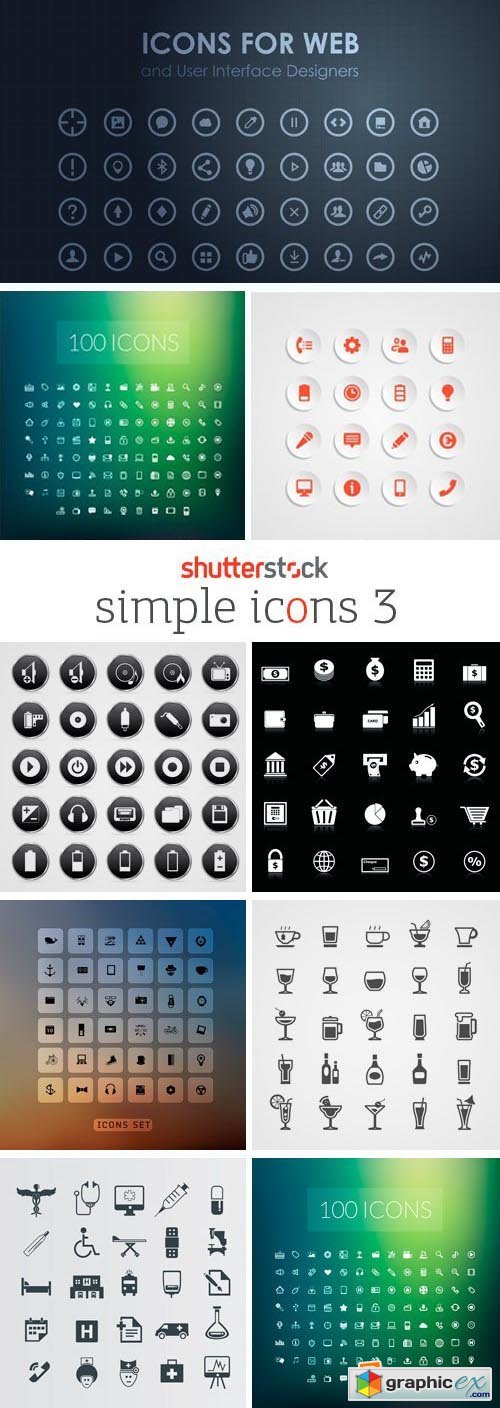 Amazing SS - Simple Icons 3, 25xEPS