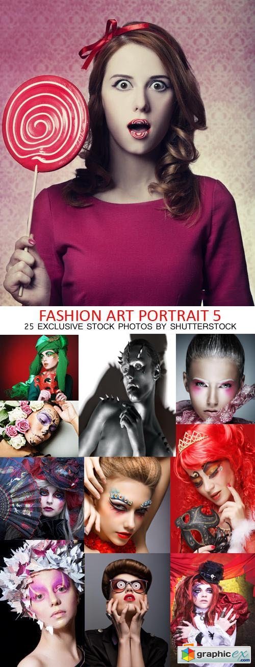 Fashion Art Portraits 5, 25xJPG