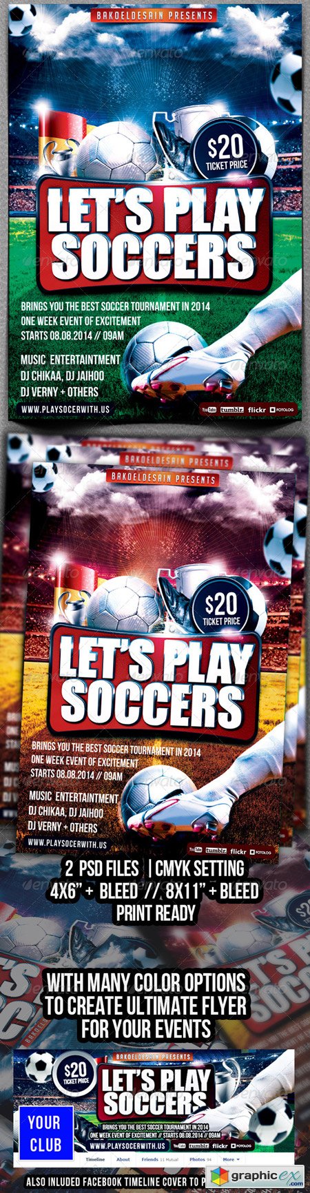 Let's Play Soccer Flyer 5991356