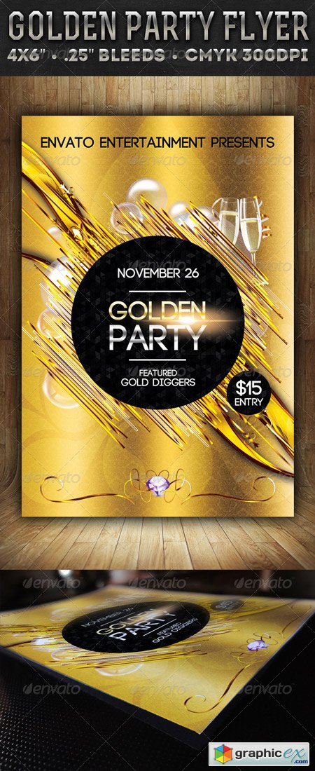 Golden Party - Flyer
