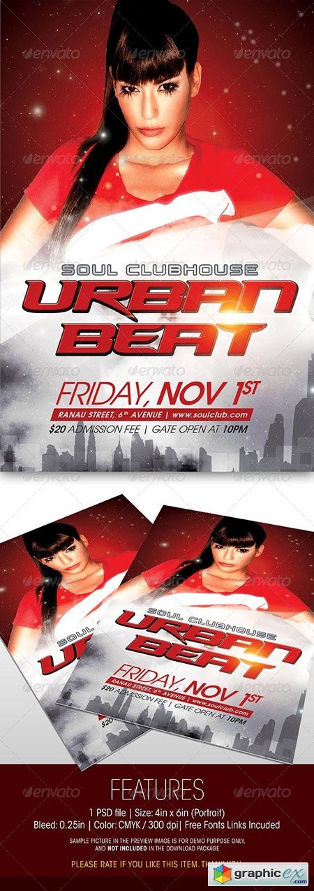 Urban Beat Party Flyer
