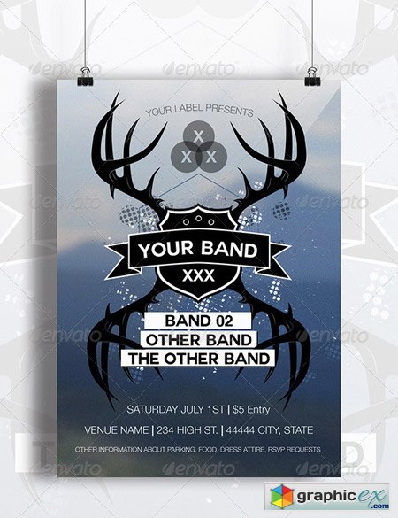 Alternative Band Party Flyer
