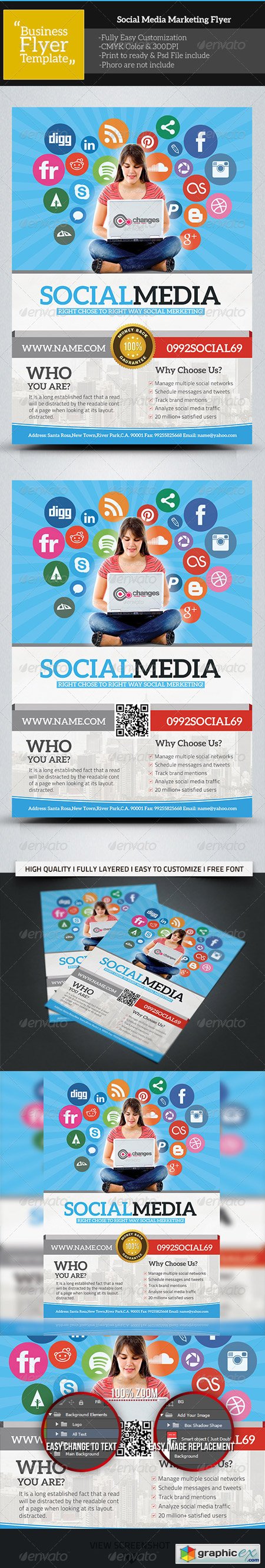 Social Media Marketing Flyer