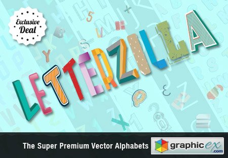 LetterZilla The Super Premium Vector Alphabets Set