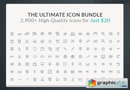 The Ultimate Icon Bundle 2,900+ High-Quality Icons