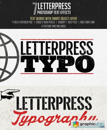 Letterpress -Photoshop Effects 43994
