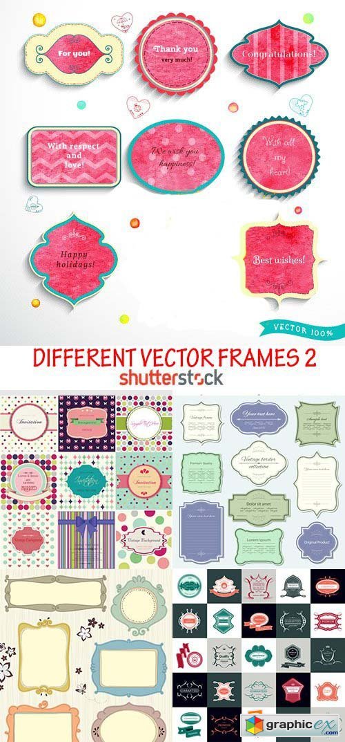 Amazing SS - Different Vector Frames 2, 25xEPS