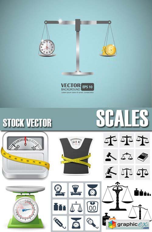 Stock Vectors - Scales, 25xEPS