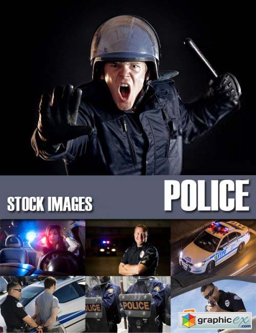 Stock Photos - Police, 25xJPG