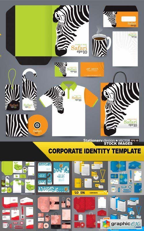 Corporate Identity Template Collection - 25 Vector