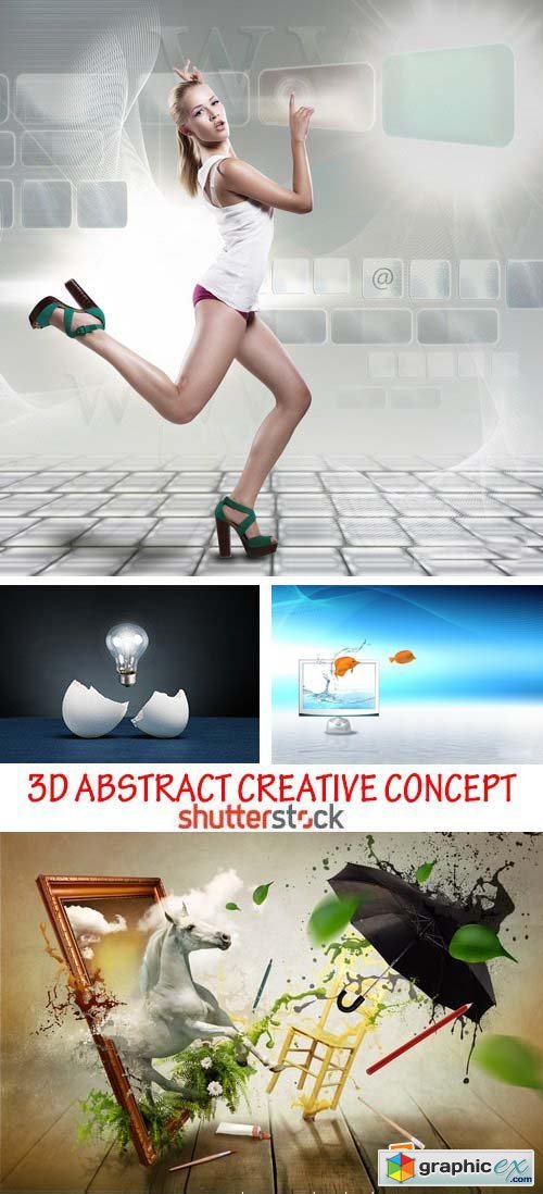 Amazing SS - 3d abstract creative concept, 25xJPG