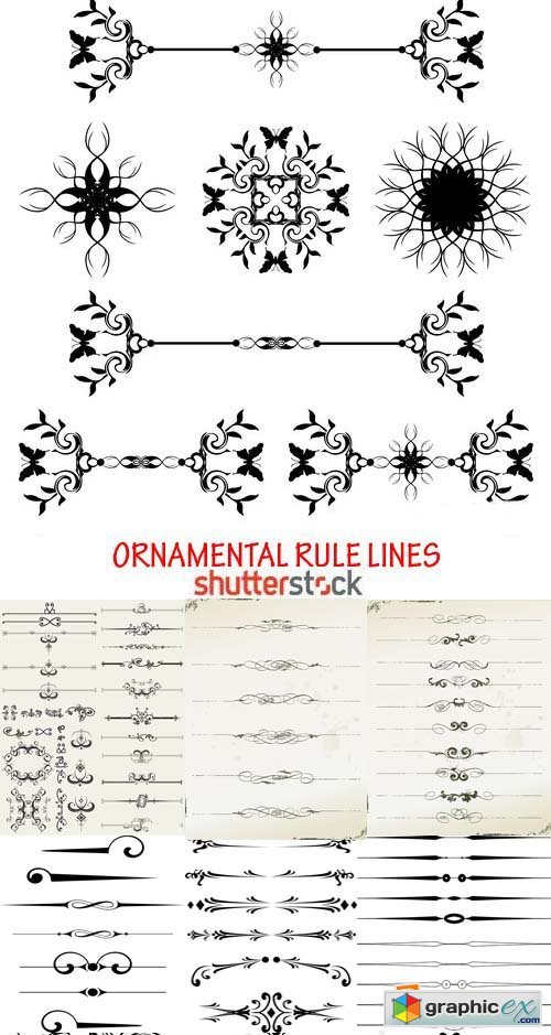 Amazing SS - Ornamental Rule Lines, 25xEPS