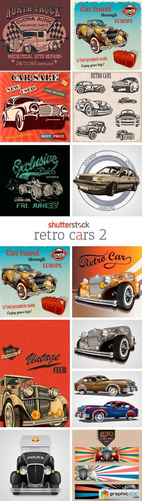 Amazing SS - Retro Cars 2, 25xEPS