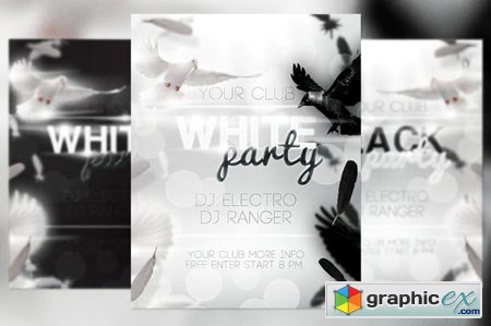 White Party Flyer 21175