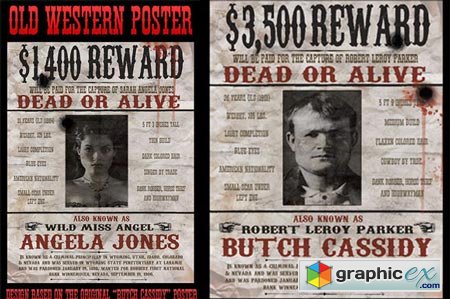 Vintage Wanted Poster 44965