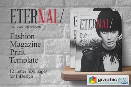 Fashion Magazine Print Template 45022