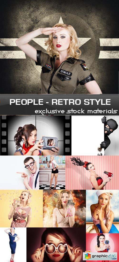 People - Retro Style, 25xUHQ JPEG