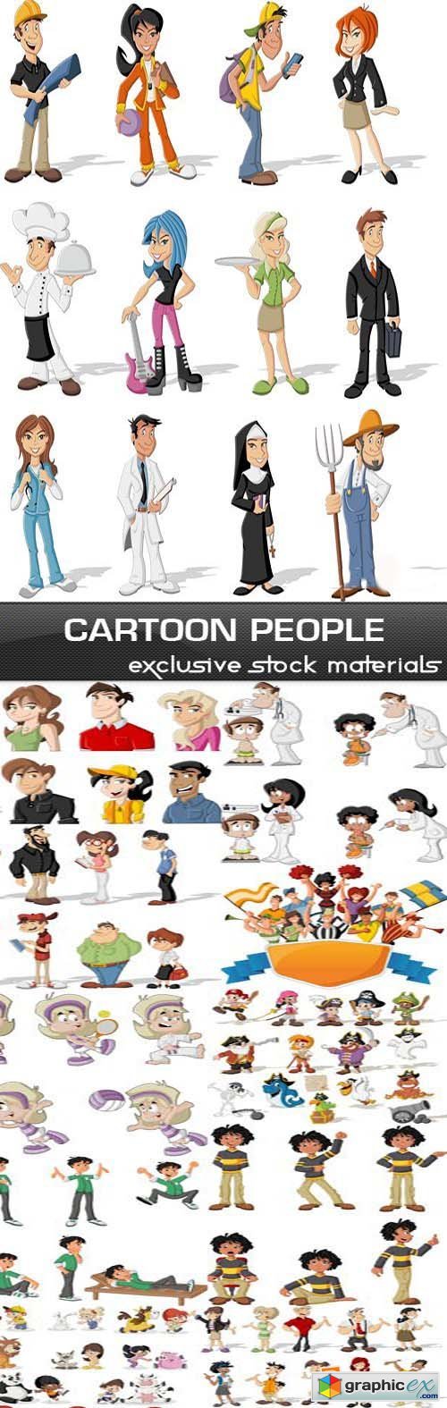 Cartoon People, 25xEPS