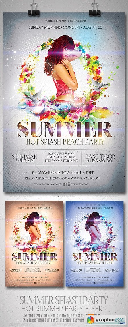 Summer Splash Party Flyer 5372762