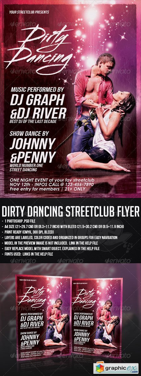 Dirty Dancing Streetclub Flyer Template 5359247