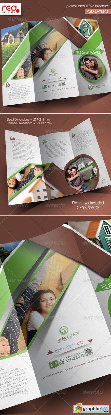 Real Estate Trifold Brochure Template 5377910
