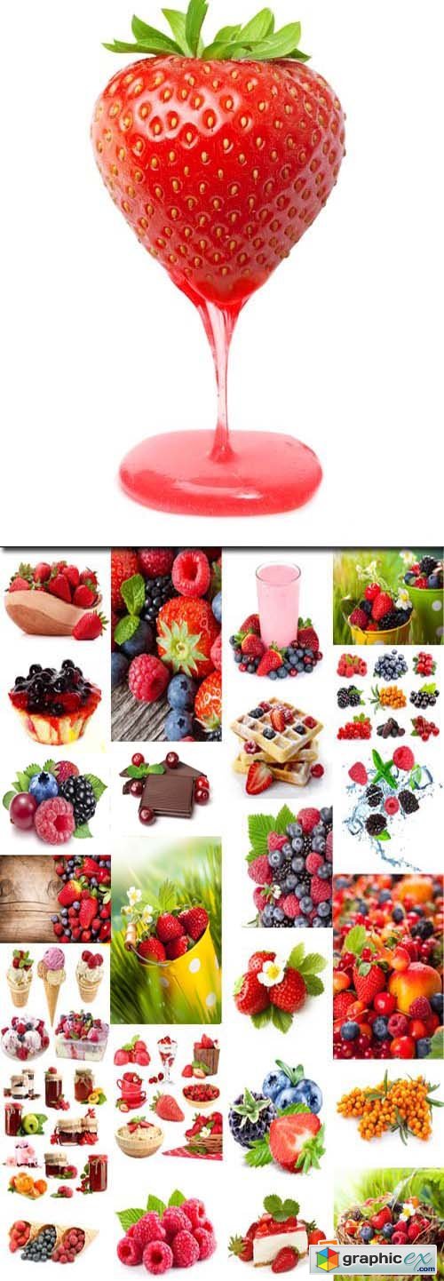 Sweet berries set, 25xJPGs