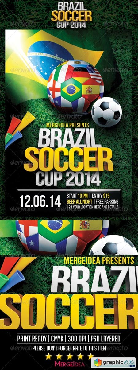 Brazil Soccer World Cup Flyer 7722045