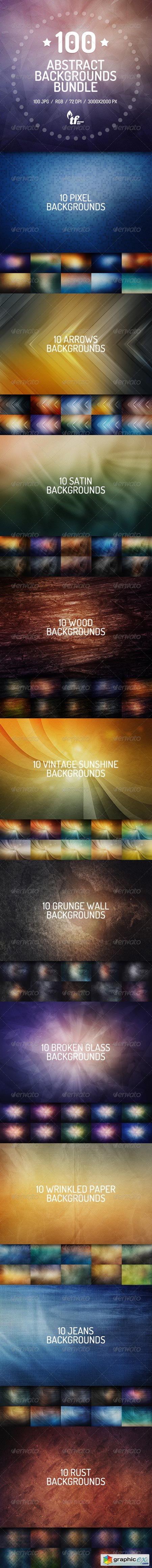 100 Abstract Backgrounds Bundle 7577567