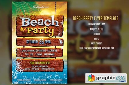 Beach Party Fyler 31250