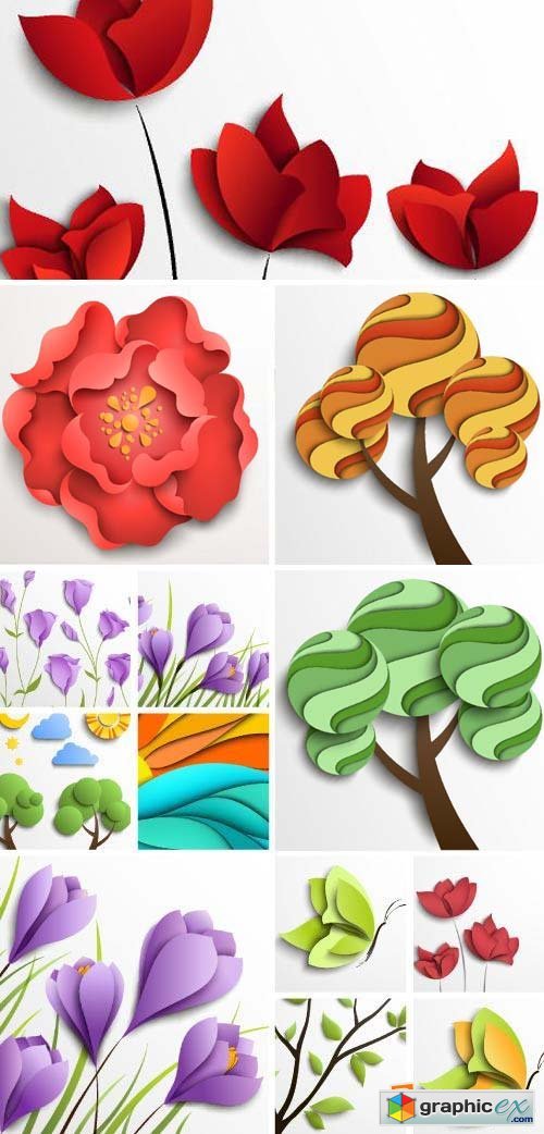 Floral Paper Backgrounds 25xEPS