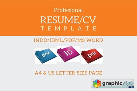 InDesign Resume Template 23139
