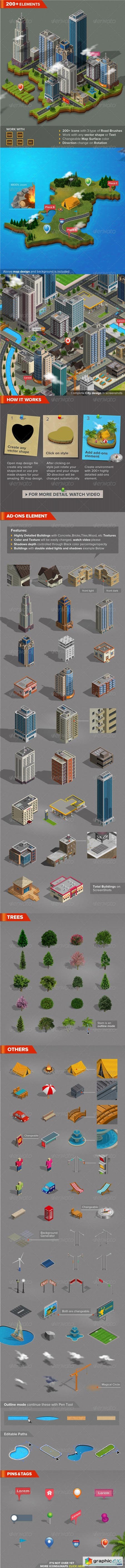 3D City and Map Generator 7688347