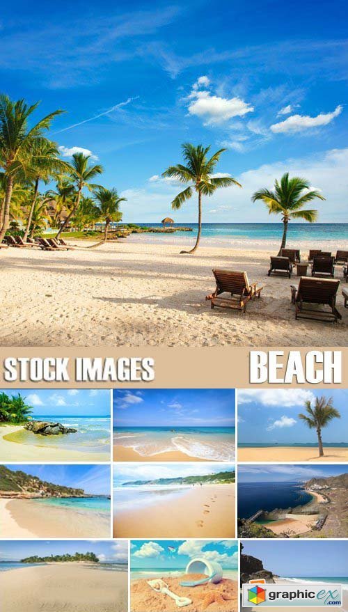 Stock Photos - Summer Beach, Coast, 25xJPG