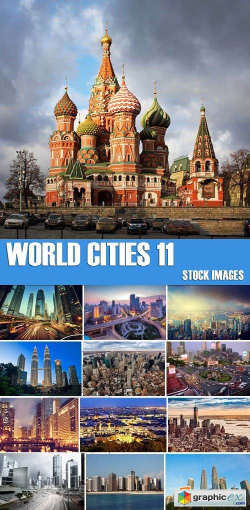 Stock Photos - World Cities 11, 25xJPG